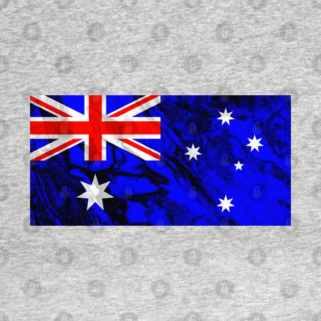 Flag of Australia - Marble texture by DrPen